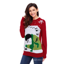 Female fashion and fanny knitwear christmas holiday sweater